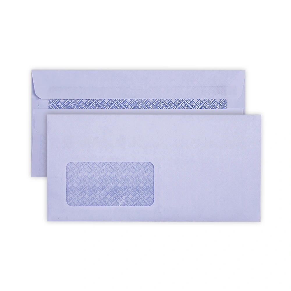 DLB White Opaque Window Self Seal Envls.