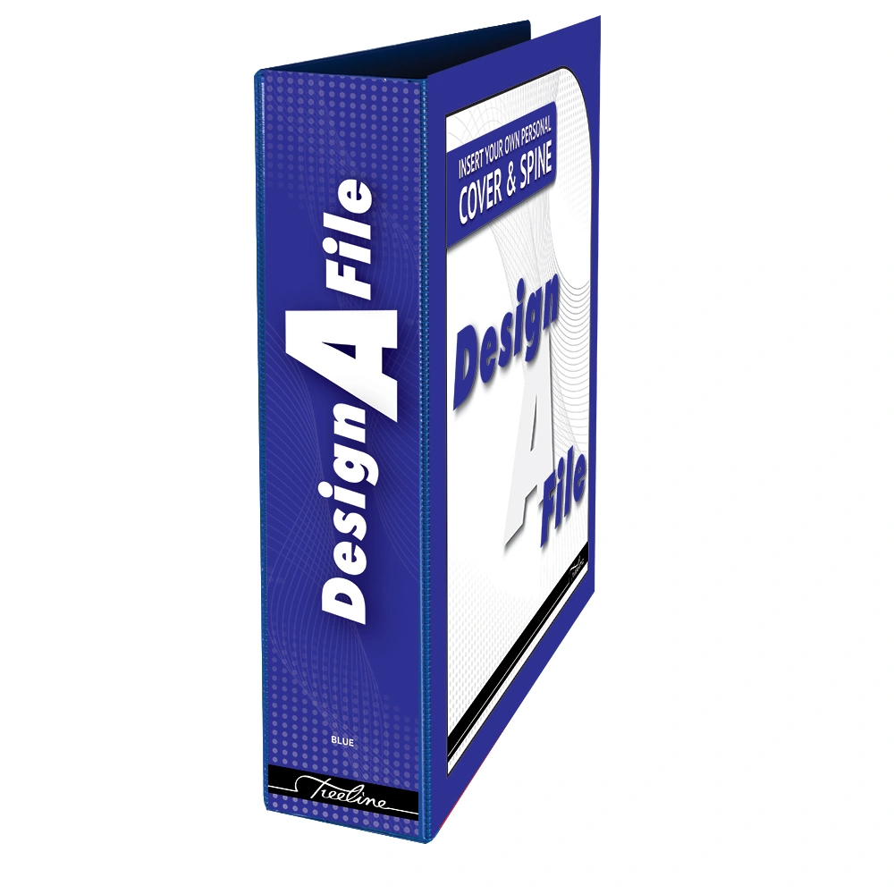 Design A File A4 2-D Ring 50mm Blue