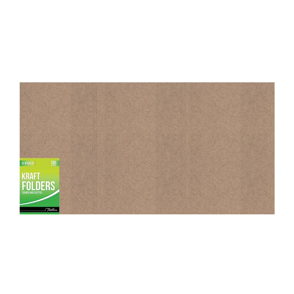 Kraft 3 FOLD Folders 100's