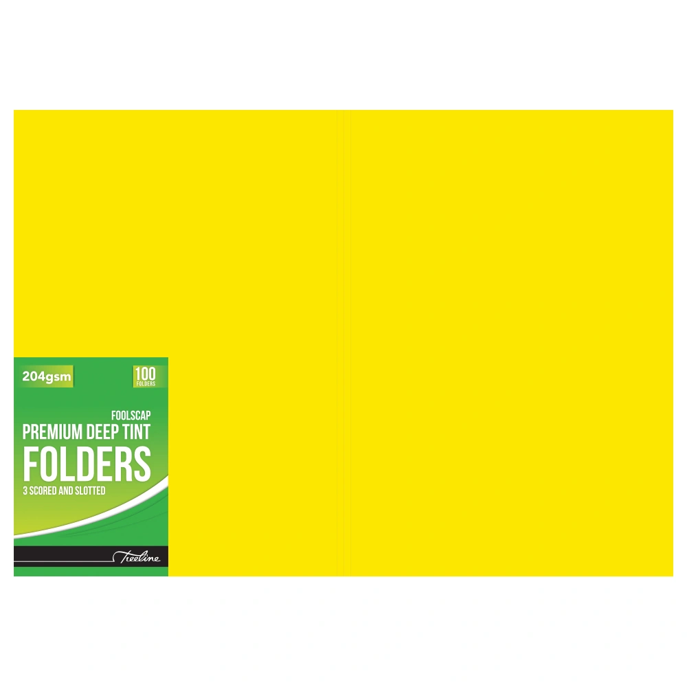 Premium Deep Tint Folder Yellow 204gsm