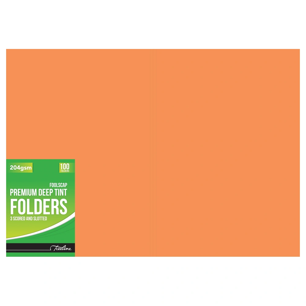 Premium Deep Tint Folder Orange 204gsm