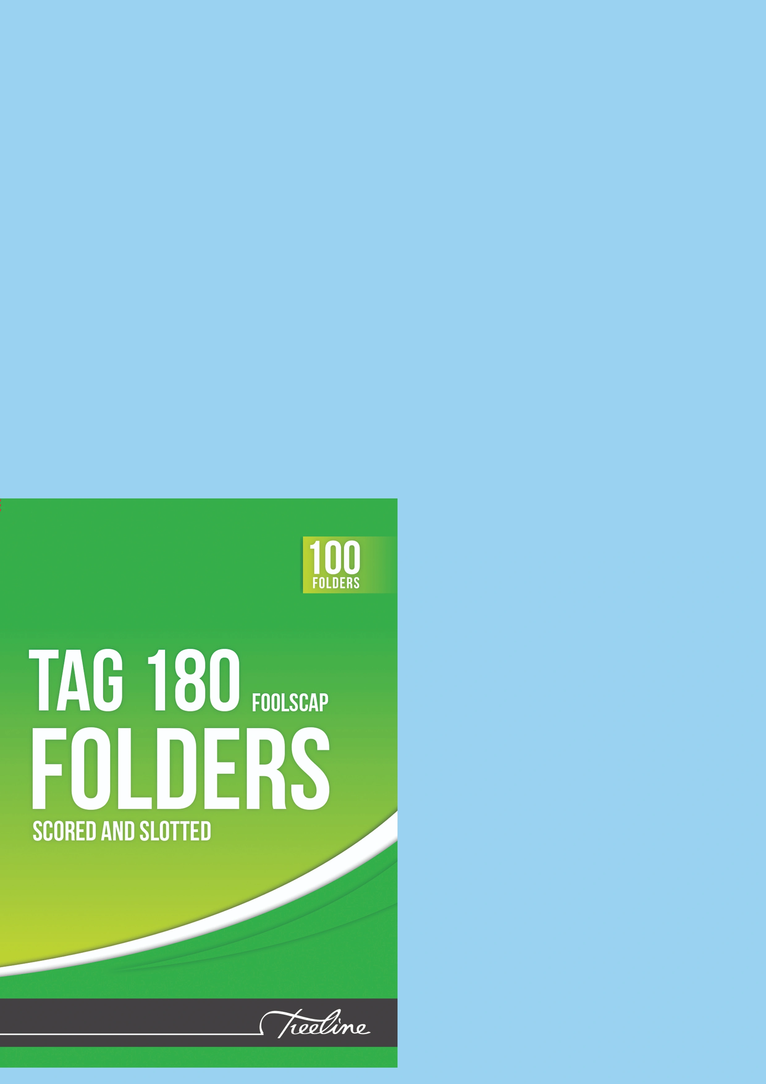 Blue Box Tag 180 Folders  Blue  - Pkt-100