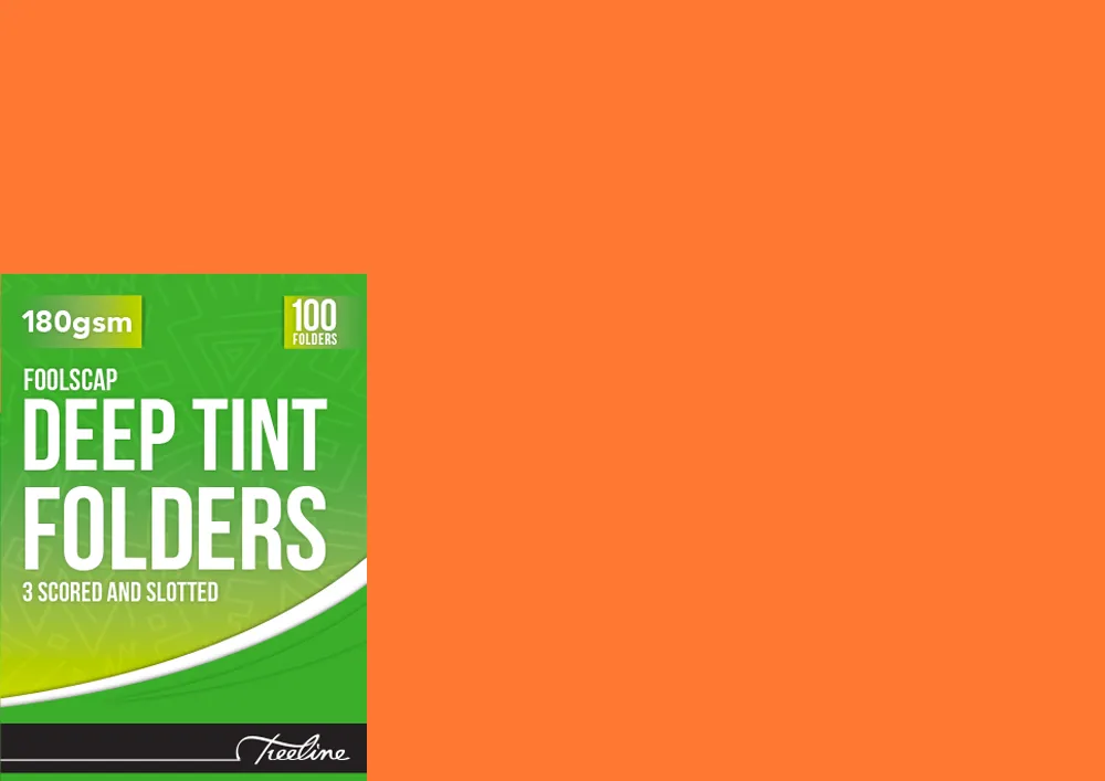 Deep Tint Folder Orange 180gsm