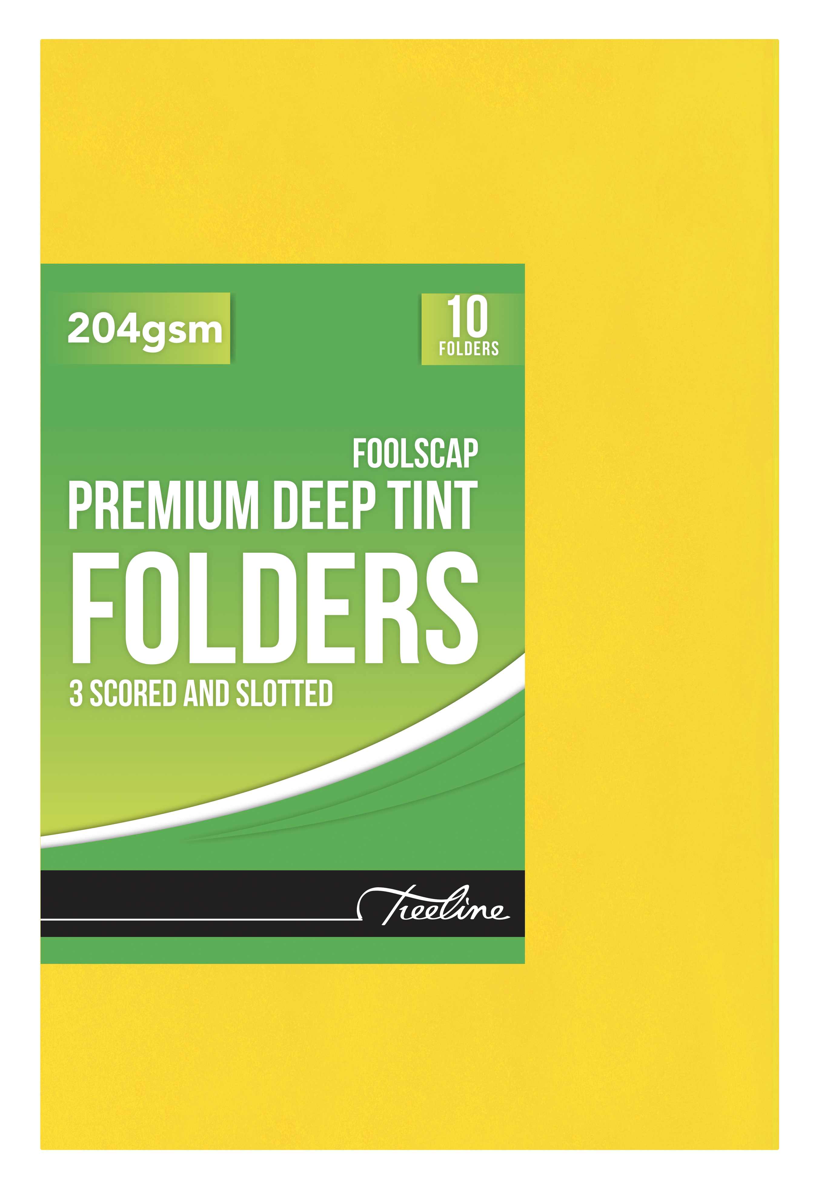 Premium Deep Tint Folder Yellow 204gsm - PKT-10