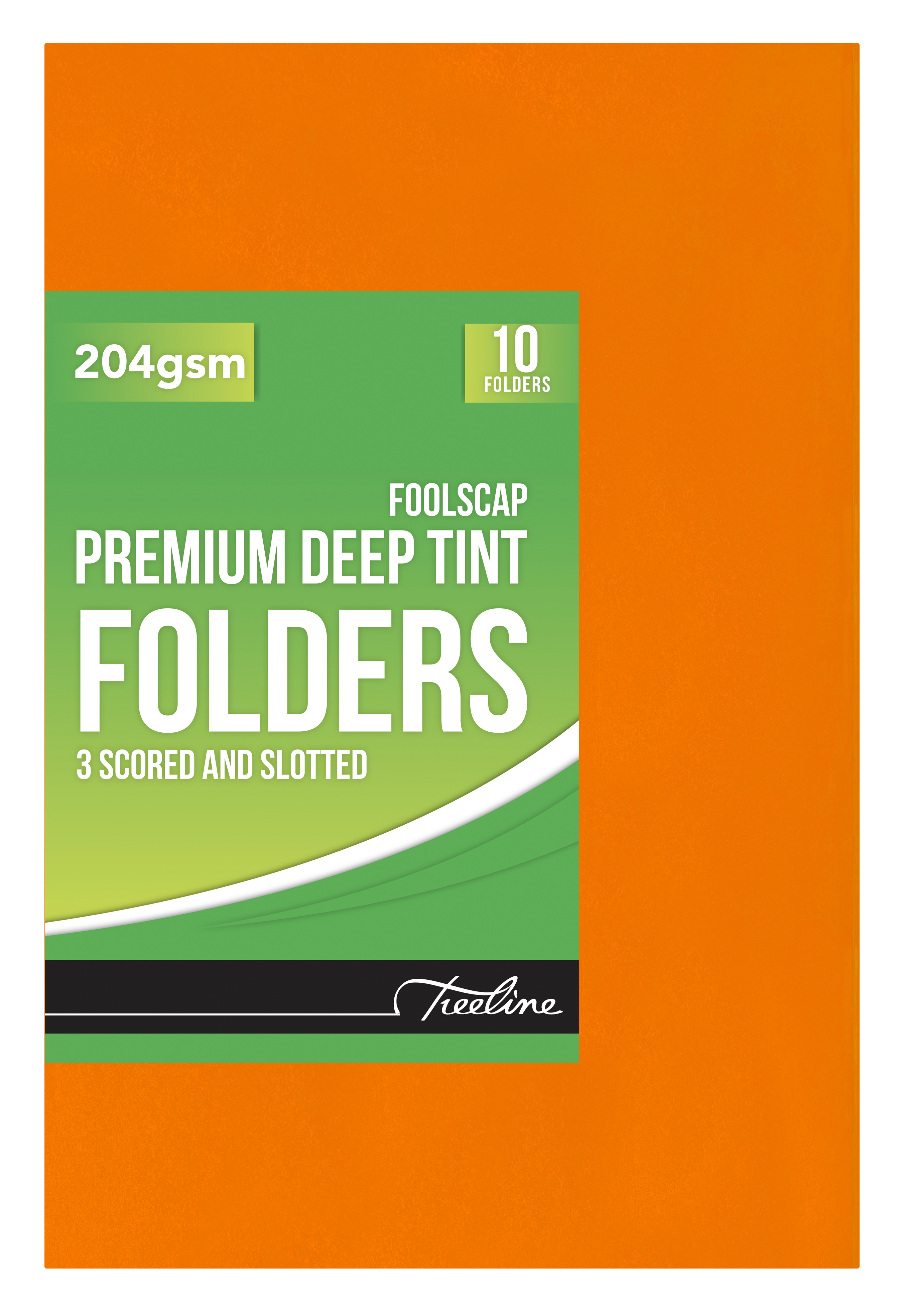 Premium Deep Tint Folder Orange 204gsm - PKT-10
