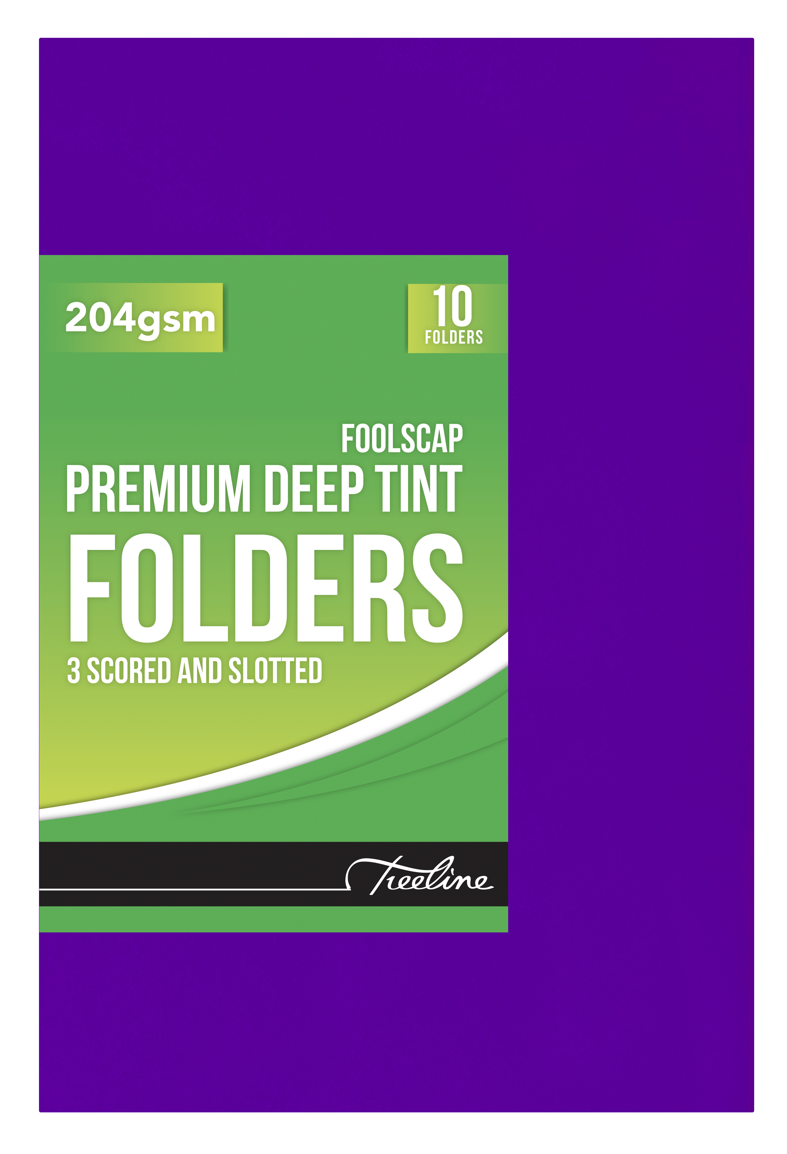 Premium Deep Tint Folder Purple 204gsm - PKT-10