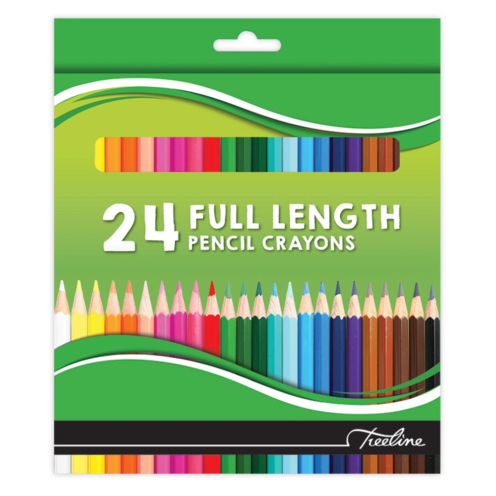 Treeline Pencil Crayons Full Length-24's