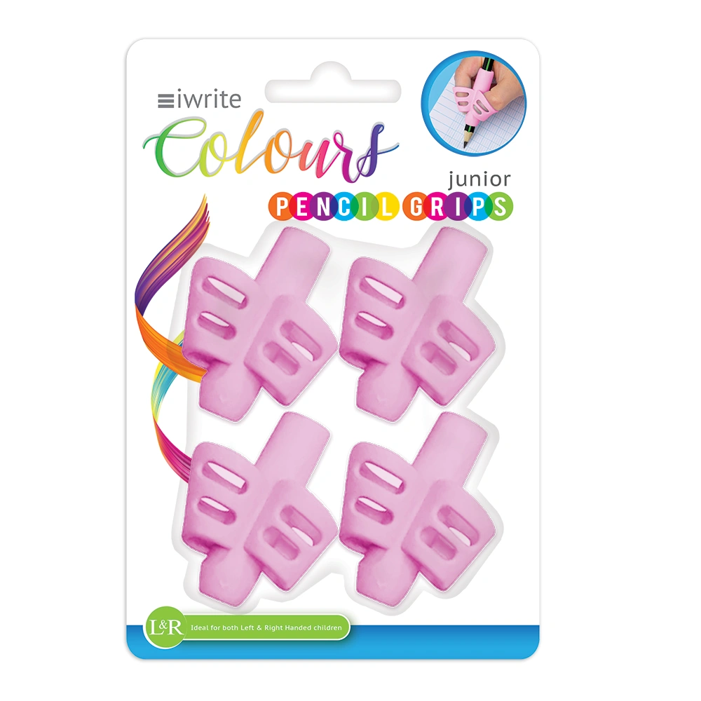 IWrite Colours Junior Pencil Grips PINK - Set-4