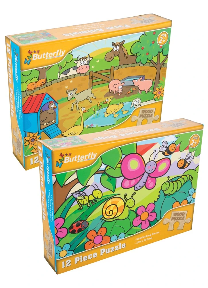 12 Piece Wooden Puzzles