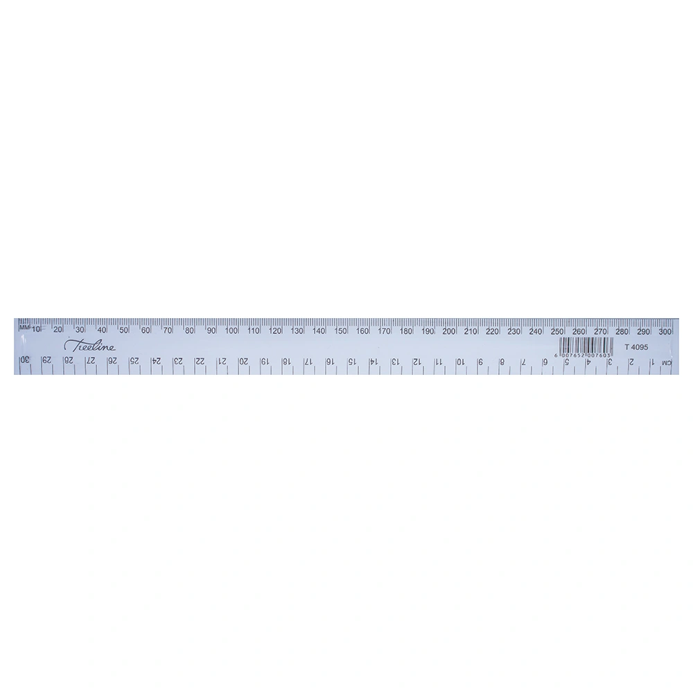 Treeline 30cm Rulers Clear