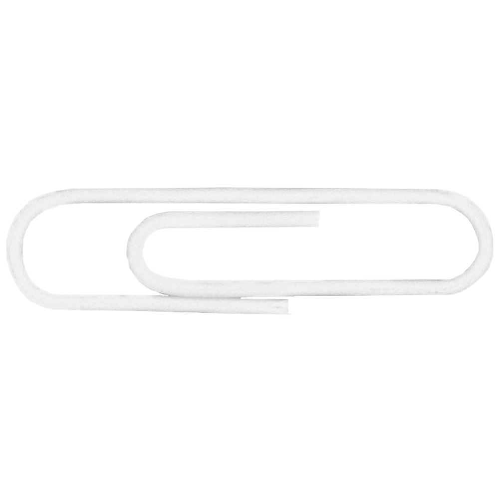 50mm PVC White Gem Clips 100's