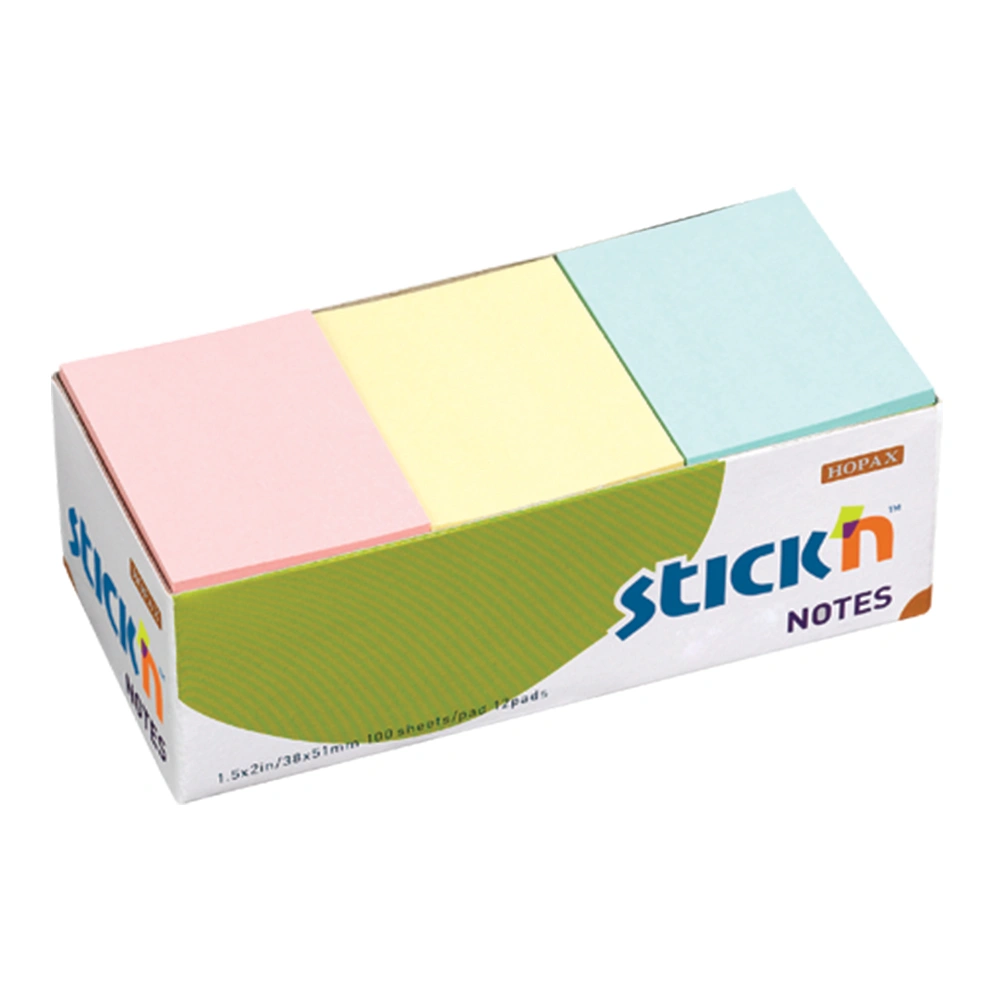 Assorted PASTEL 38x50mm Stick'N Pads