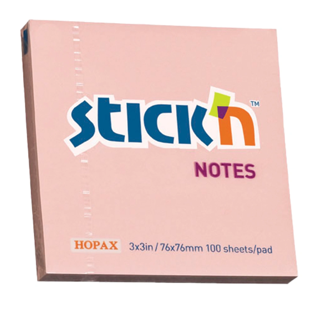 Pink PASTEL 76x76mm Stick'N Pads