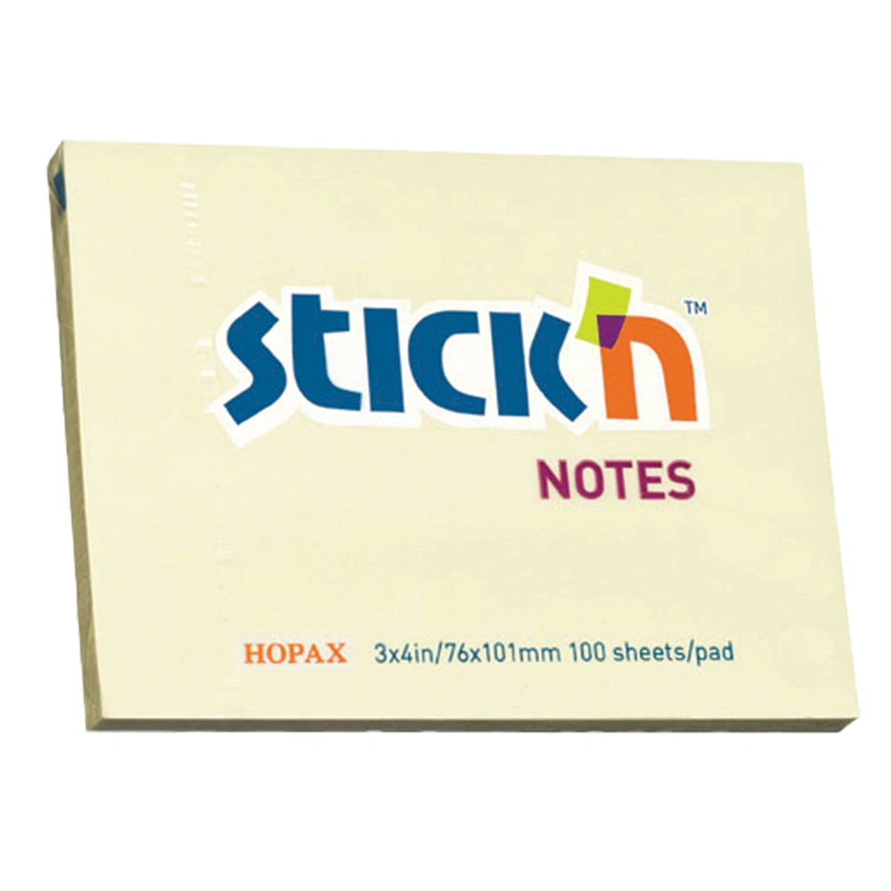 Yellow PASTEL 76x102mm Stick'N Pads - 21008
