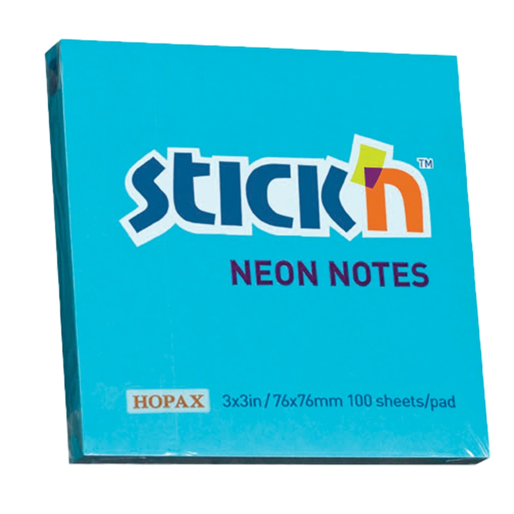 Blue NEON 76x76mm  Stick'N Pads
