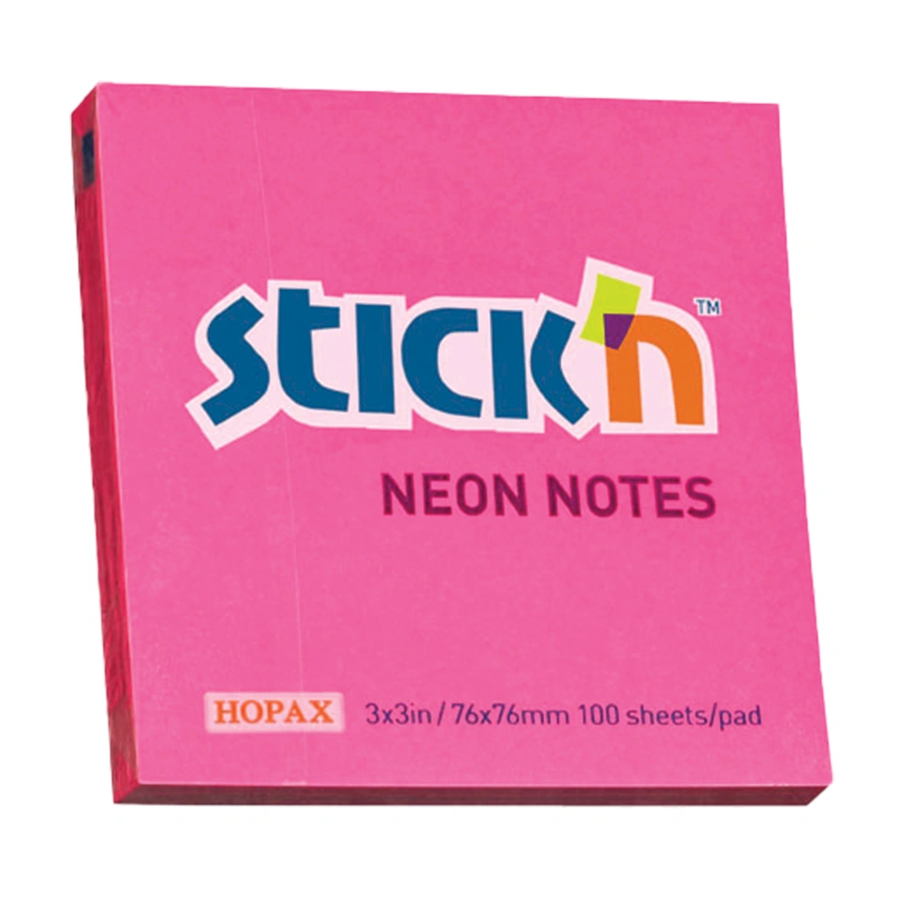 Magenta NEON 76x76mm  Stick'N Pads