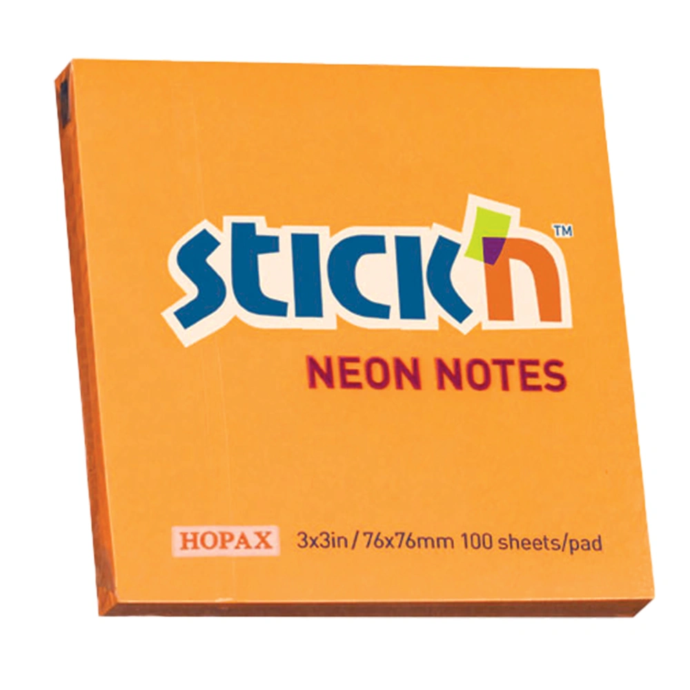 Orange NEON 76x76mm  Stick'N Pads