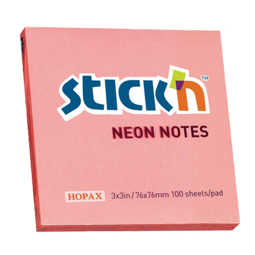 Pink NEON 76x76mm  Stick'N Pads