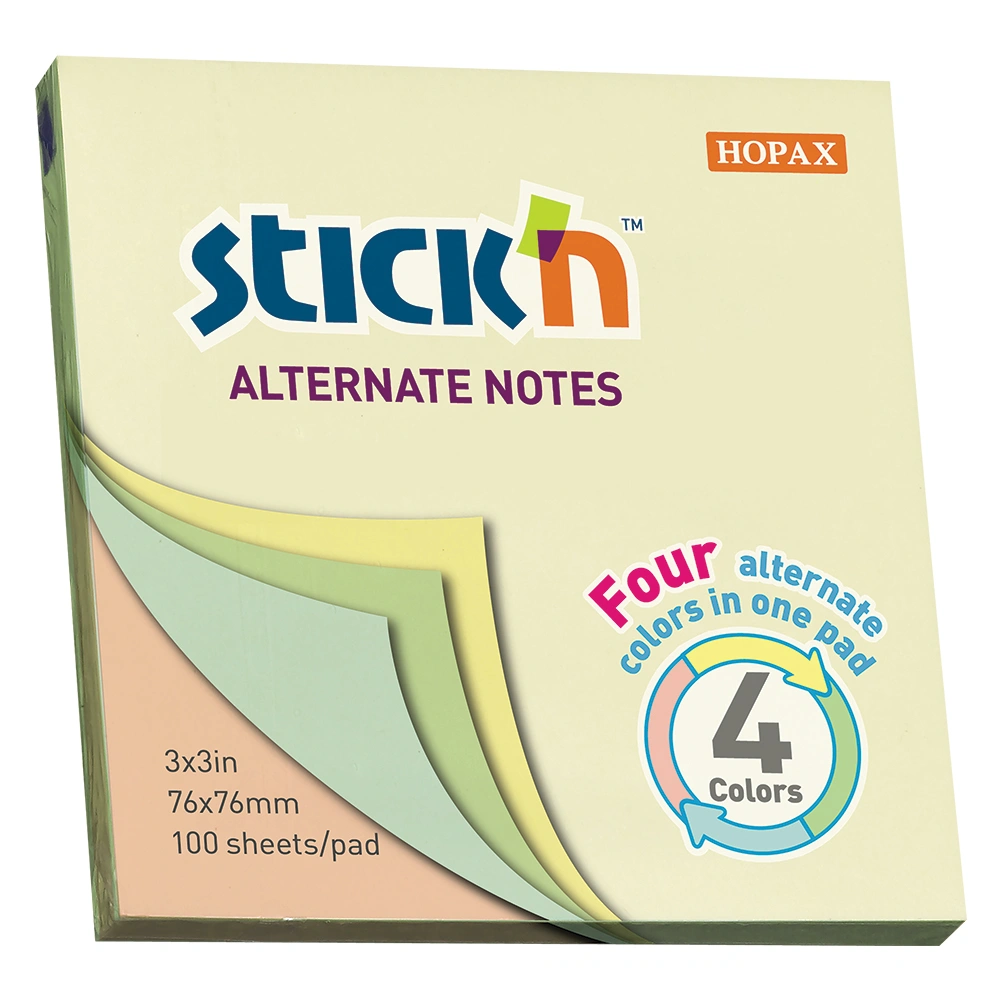 76 x 76mm Pastel Stick 'n Pad - 4 Colours Per Pad - 21821