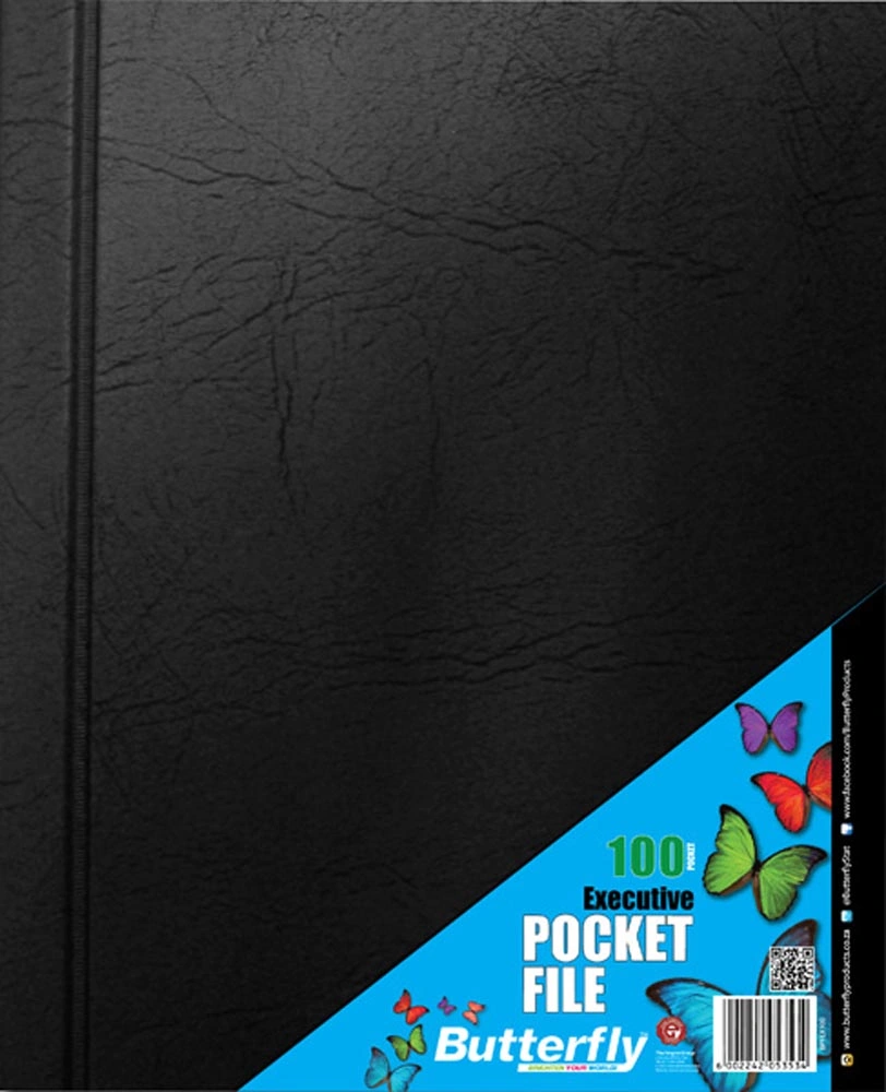 Butterfly Executive A4 100pg Pocket File