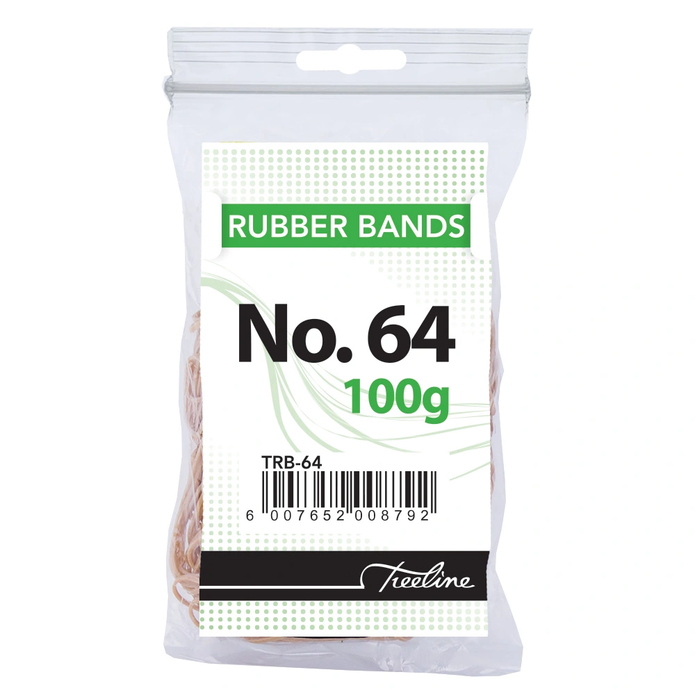 # 64 Rubber Bands 100gram
