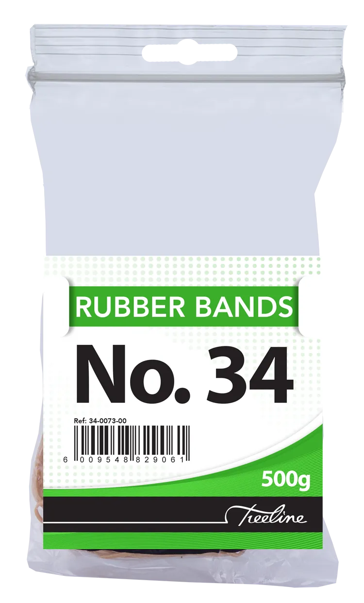 # 34 Rubber Bands 500gram
