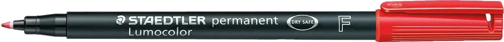 Staedtler  Lumocolour Permanent Fine Red