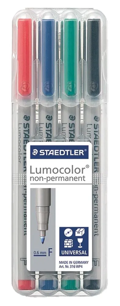 Staedtler Lumocolour Non Permanent Marker Fine Wallet-4