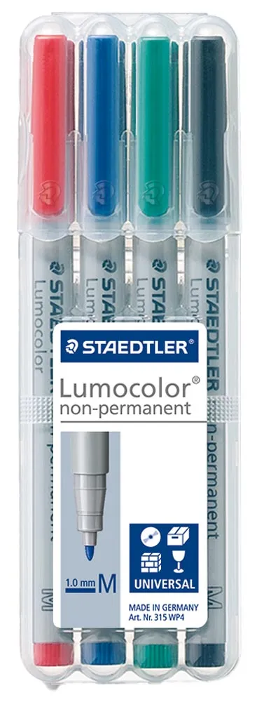 Staedtler Lumocolour Non Permanent Marker Medium Wallet-4