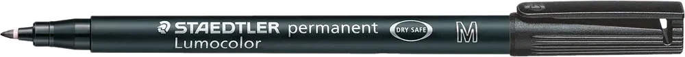 Staedtler Lumocolour Permanent Medium Marker Black