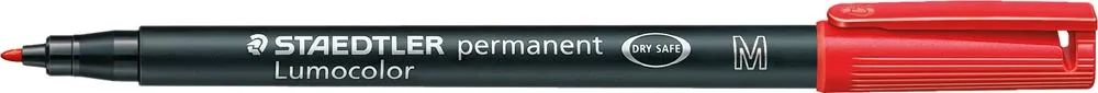 Staedtler Lumocolour Permanent OHP Projection Pen Red