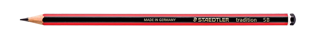 110-5B Tradition 5B Red/Blk Pencils Box-12