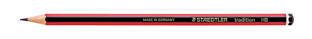 110-HB Tradition HB Red/Blk Pencils Box-12