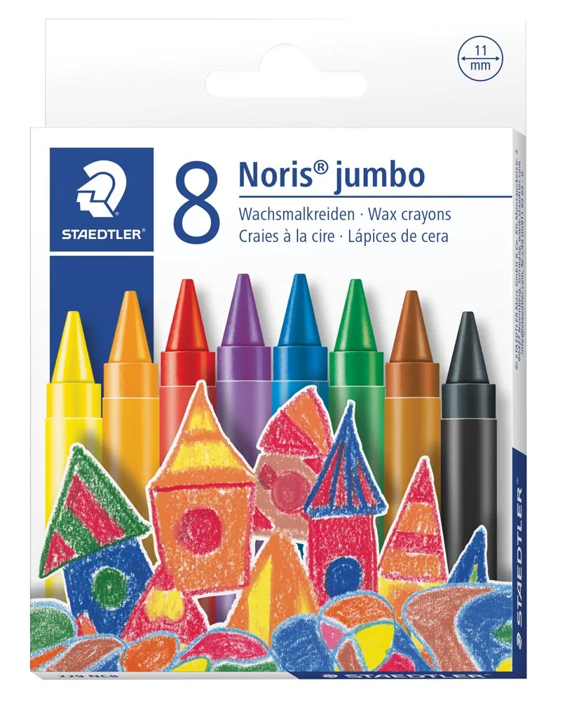 Jumbo Wax Crayons - 8's