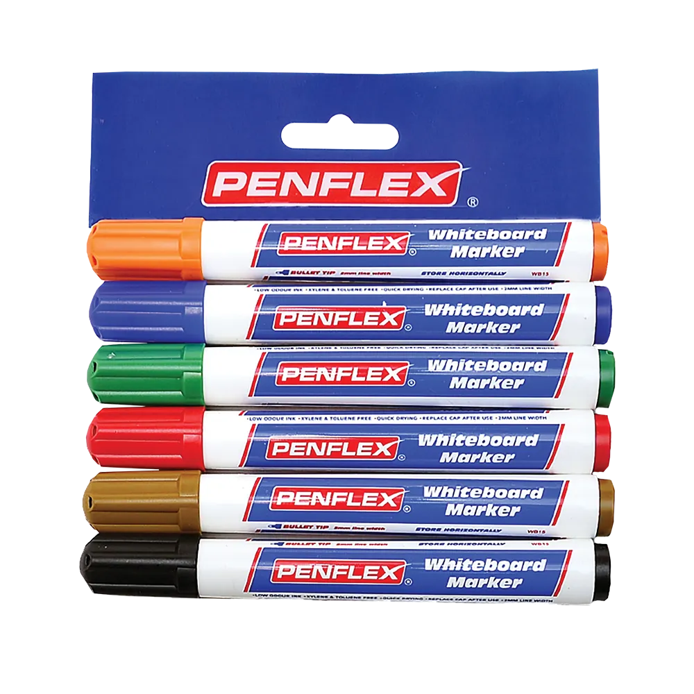 Wallet 6 Asst. Whiteboard Marker