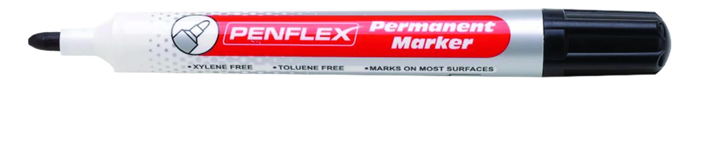 Penflex Permanent Marker Bullet Tip Black PM13