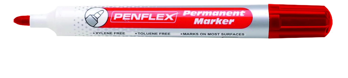 Penflex Permanent Marker Bullet Tip Red PM13