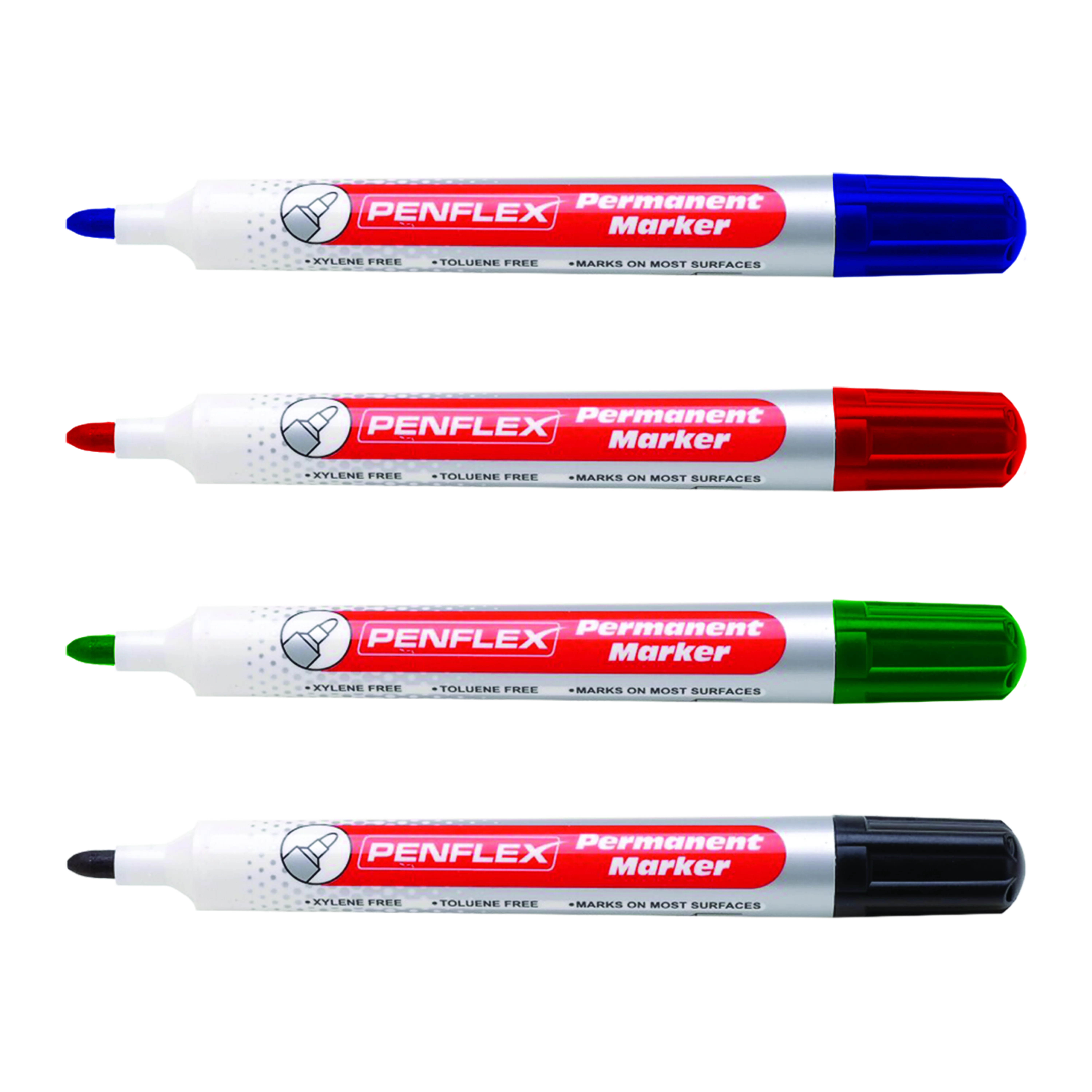 Penflex Asst Bullet Tip Marker Wallet-4 PM13