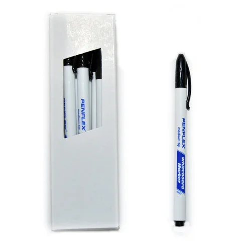 Penflex WB07  Whiteboard Markers Slimline Black