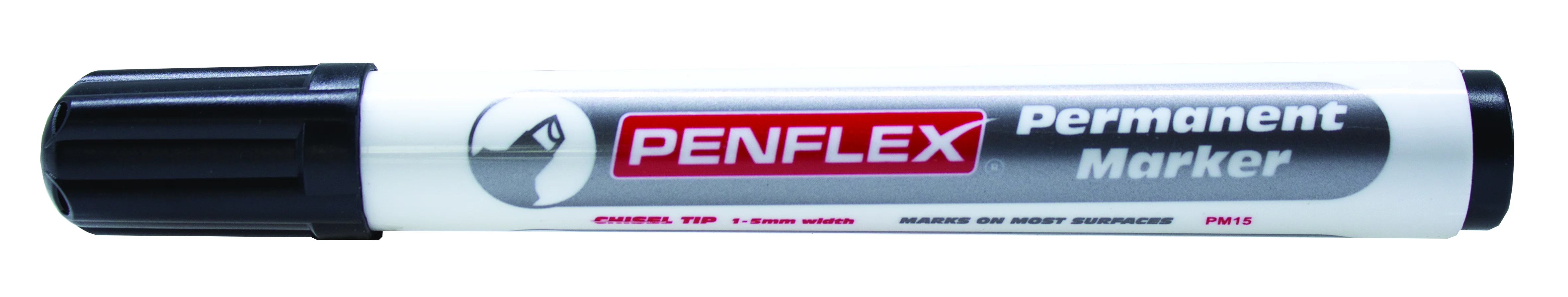 Black Chisel Penflex Permanent Marker