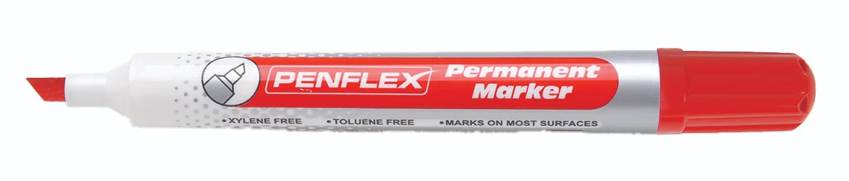 Red Chisel Penflex Permanent Marker