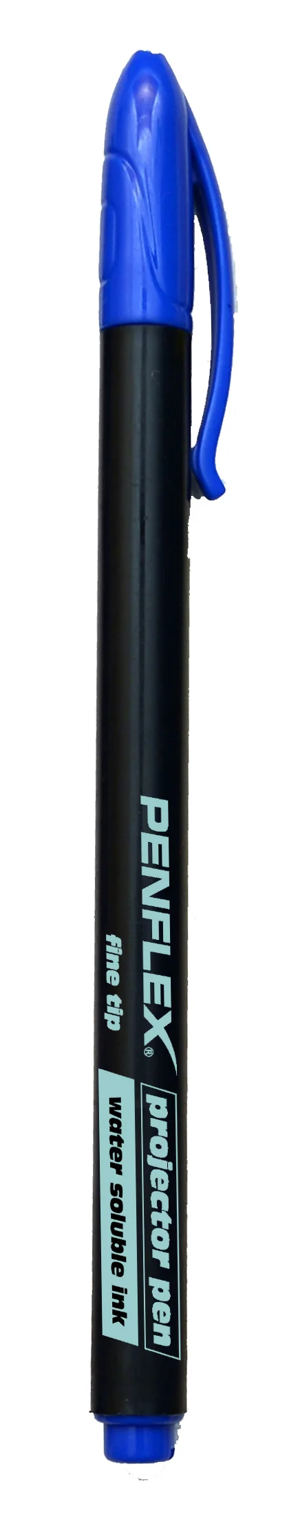 Blue Perm. Fine OHP Projection Pen (10)