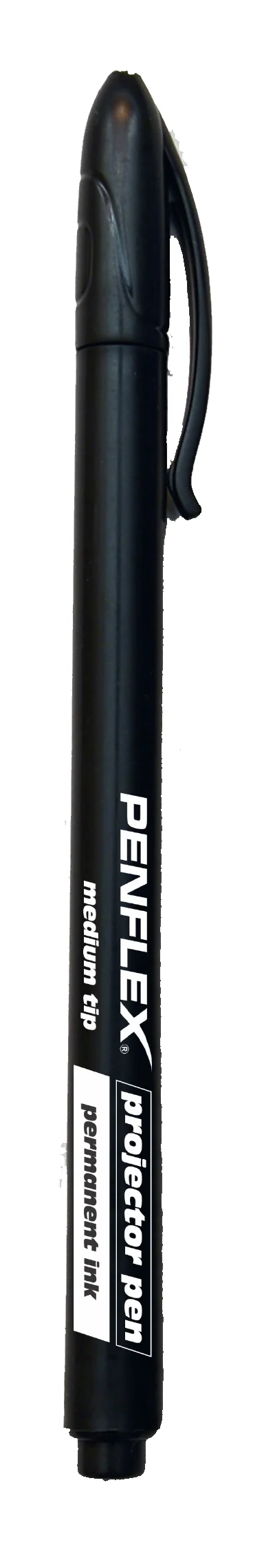 Black Perm. Med OHP Projection Pen (10)