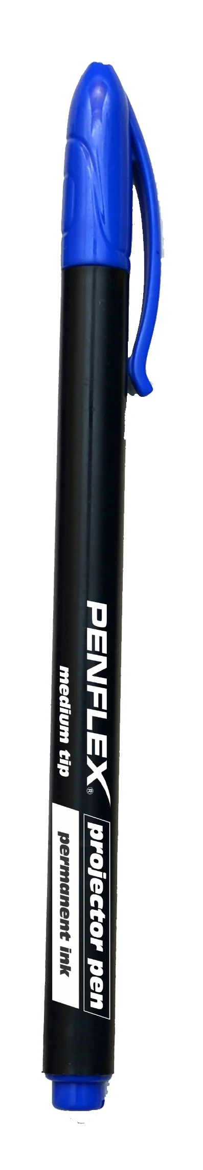 Blue Perm. Med OHP Projection Pen (10)