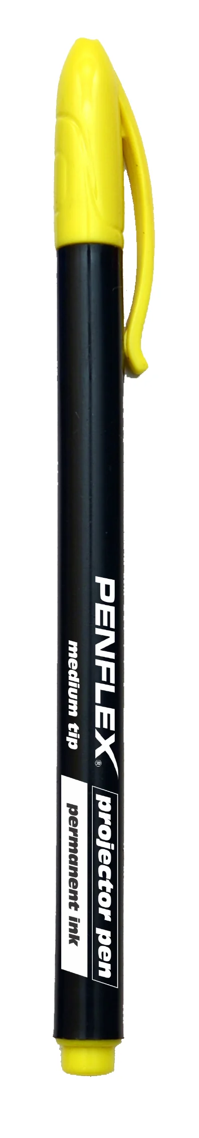 Yellow Perm. Med OHP Projection Pen (10)