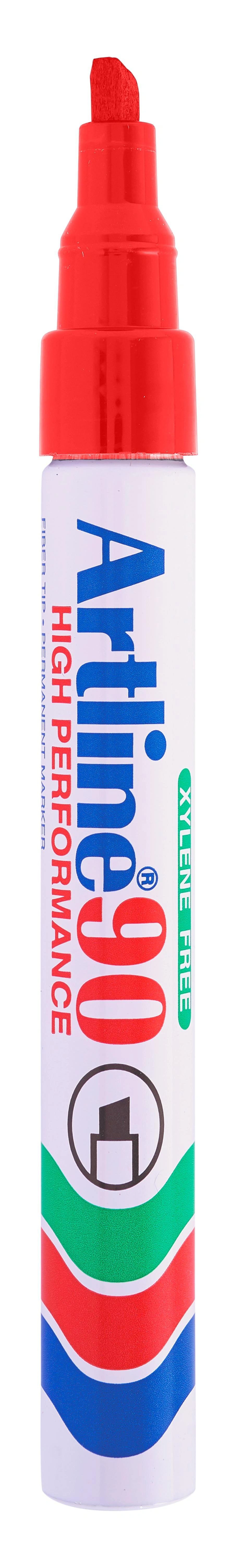 EK 90 Red Permanent Marker Chisel