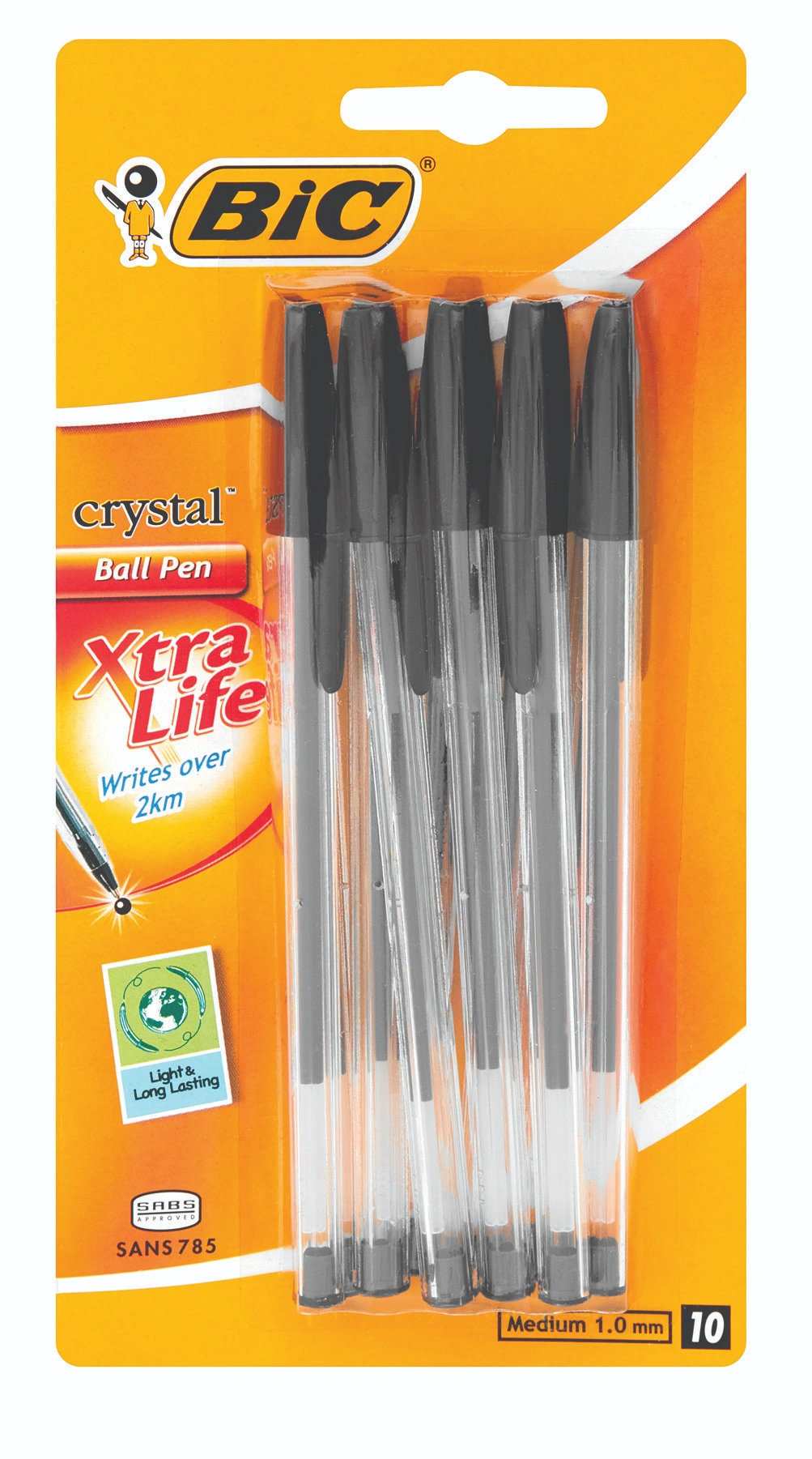 Crystal Xtra Life Black Blister 10