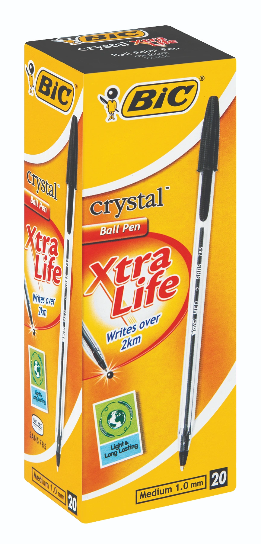Crystal Xtra Life Black Blister Box-20