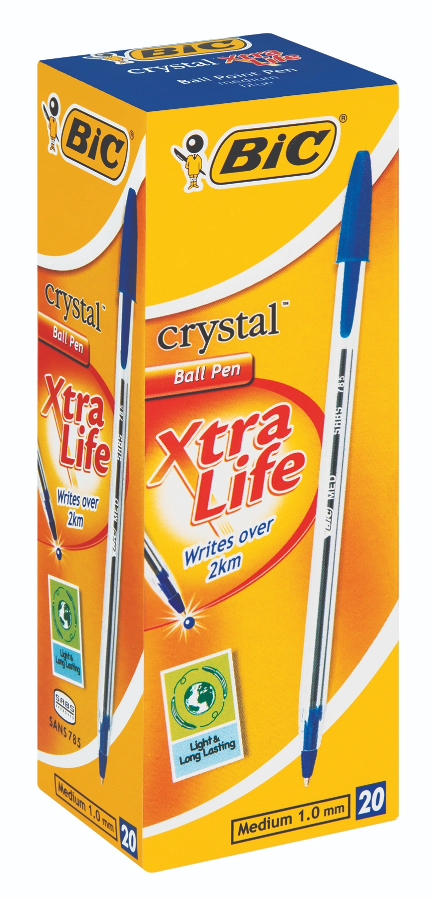 Crystal Xtra Life Blue Blister Box-20
