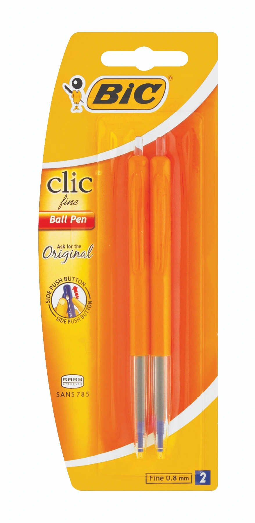Bic Clic Fine Blue -  Blister-2